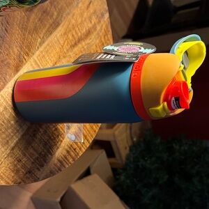 Colorful Shaker Bottle with Rainbow Design Owala